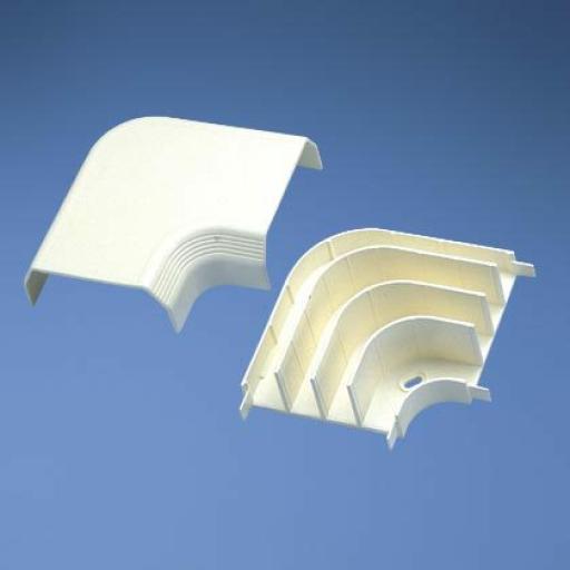 [PANDUIT_T70RAWH] Panduit Curva de radio controlado, para uso con canaleta T70, Material PVC Rígido, Color Blanco