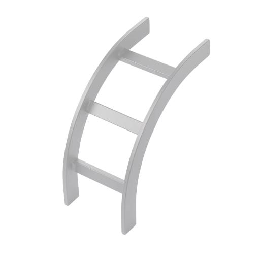 [HOFFMAN_LIB12W] HOFFMAN Accesorio de Escalerilla Curva Vertical (Bajada) Interior, 12 in de Ancho, de Acero, Color Blanco