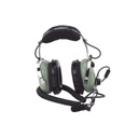David Clark Auriculares de aviación, con micrófono, sobre la cabeza, helicóptero