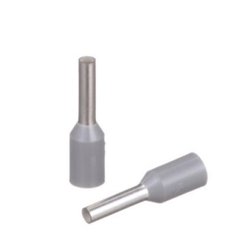 [PANDUIT_FSD76-6-D] Panduit Ferrúl de cobre DIN Gris para Cable 18 AWG. Paquete de 500 Piezas