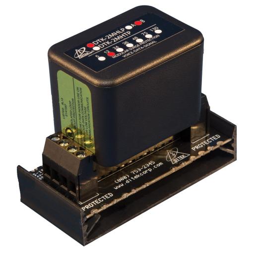 [DITEK_DTK-2MHLP12BWB] Ditek Protección modular 2 pares, campo reemplazable, con base , circuito de 12 V