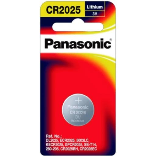 [PANASONIC_CR2025PM] Panasonic Batería de Larga Duración / 3 V Litio @ 150 mAh