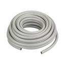 Hubbell Manguera hermética flexible tipo PolyTuff no metálica, gris de 1" y 100 pies. Uso comercial/industrial.