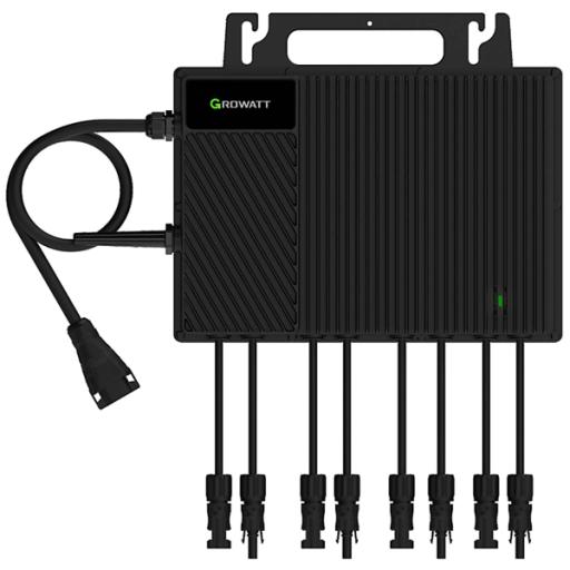 GROWATT Microinversor de 2.5 KW / 4 MPPT Independientes / Corriente Cadena 18A / Comunicación RF / Protección IP67