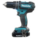 Makita Rotomartillo/Taladro Inalámbrico (1/2") de 1,900 RPM, 18Vcc, Torque 62 N.m (Incluye 2 Baterías y Cargardor).