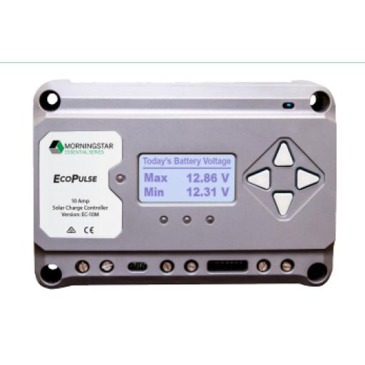 Morningstar Controlador solar 12/24 Vcc de 20 Amp. Con pantalla de medición.