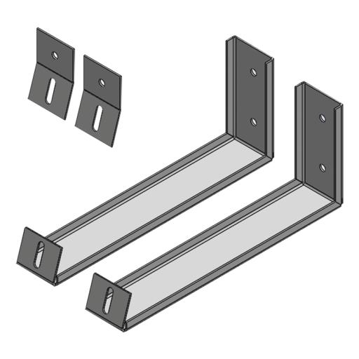 [EPCOM_EXPO-BASE-TSM] Epcom Ángulos para soportar Panel Solar en Pared (Uso solo para Exhibición).