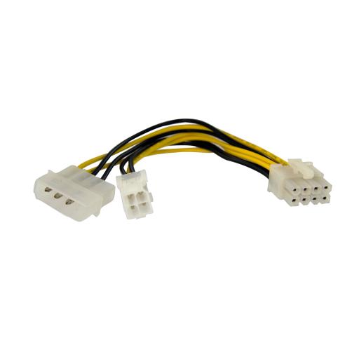 [STARTECH.COM_EPS48ADAP] StarTech.com CABLE ADAPTADOR ALIMENTACION 0.15M EPS 4 PIN Y LP4 A 8 PINES .