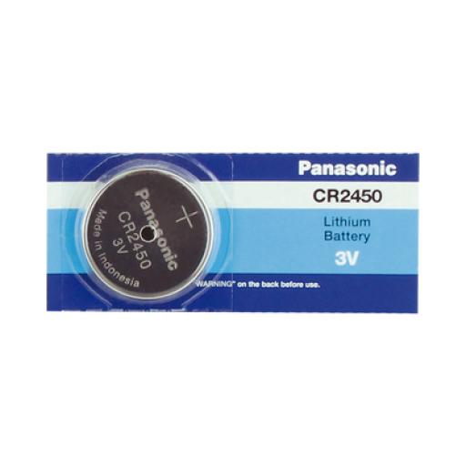 [PANASONIC_CR2450] Panasonic Batería de Litio tipo Moneda 3V / CR2450 ( Batería no recargable )