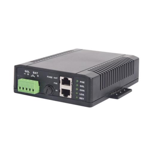 [TYCONSYSTEMS_SYSPOE12] Tycon Systems Controlador Solar POE, Entrada 12 Vcc Hasta un Panel Solar de 125 Watts, Salida PoE Pasivo en 12 Vcc Hasta 10 Watts Máximo.