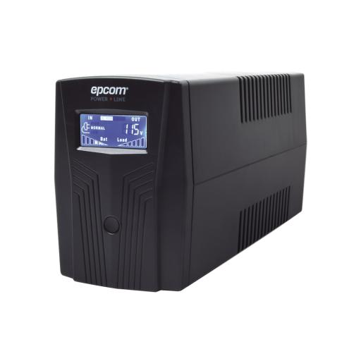 [EPCOM_EPU600LCD] Epcom UPS de 600VA/360W / Topología Línea Interactiva / Entrada y Salida 120 Vca / Clavija NEMA 5-15P / 4 Tomas NEMA 5-15R 
