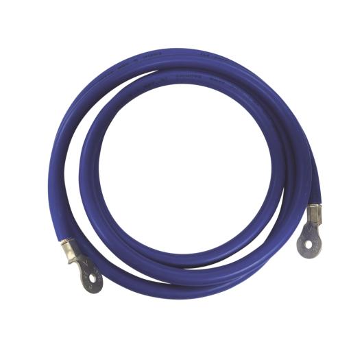 Epcom Cable para Baterías,  2.2 m Azul Calibre 2 AWG con Terminales de Ojo en Ambos Extremos