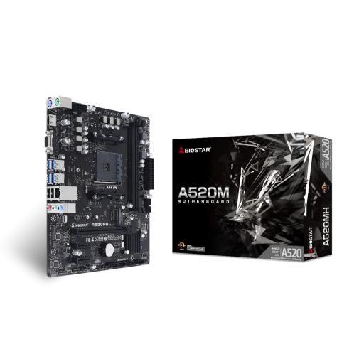 Biostar TARJETA MADRE BIOSTAR A520MH DDR4 HDMI M.2 PCIE SOC AM4 3RD AMD RYZEN