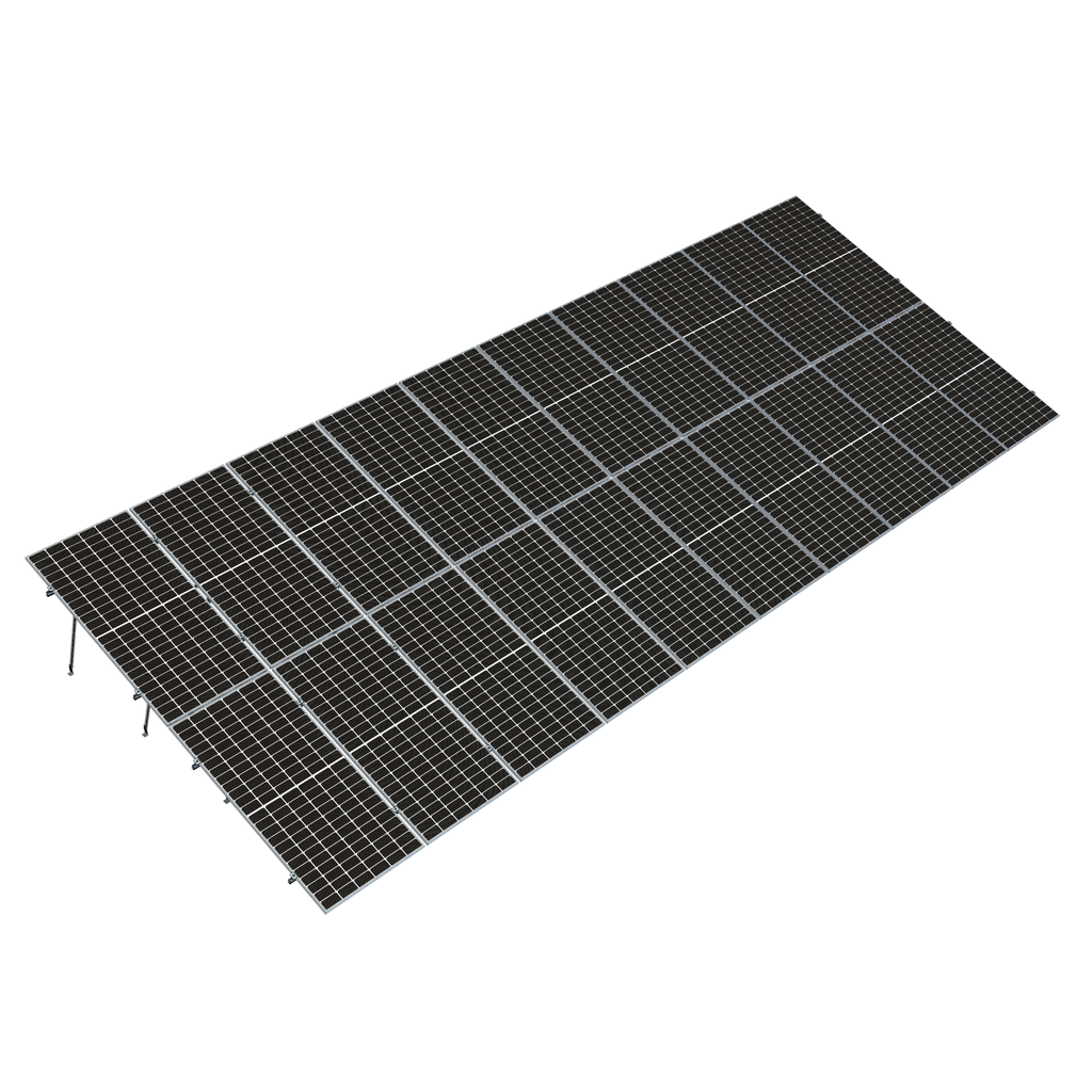 [Aluminext_NXT-SM-2V10-B] Kit Estructura Next-Rail Vertical 20 paneles (+500W) en 2 filas 20°