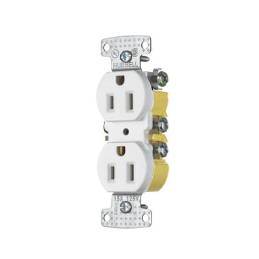 [ARROW_270W] Receptáculo Dúplex 15A 125V/ 2 Polos 3 Hilos Color Blanco. ARROW HART