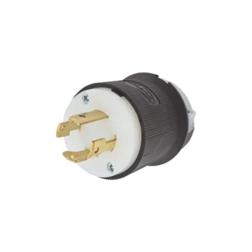 [HUBBELL_HUB-HBL-2721] Hubbell Clavija con Bloqueo de Media Vuelta Industrial 30 A 250 V CA / 3 Polos 4 Hilos / Nema L15-30P.