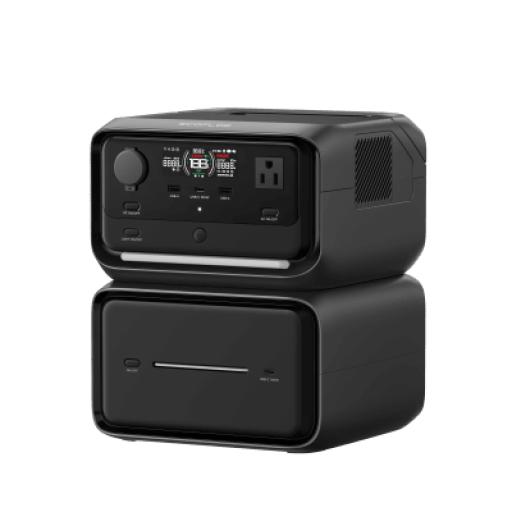 [ECOFLOW_EFR3MAXPL] ECOFLOW EcoFlow River 3 | Estación de Energía Portátil 245Wh Litio LFP / 2 AC 300 W (Max. 550W) / 1 USB-C 100W / 2 USB -A 12W / Cargador de Coche 8A a 12 o 24V / Conectividad WiFi y Bluetooth (App) / Carga Solar 110W Max.