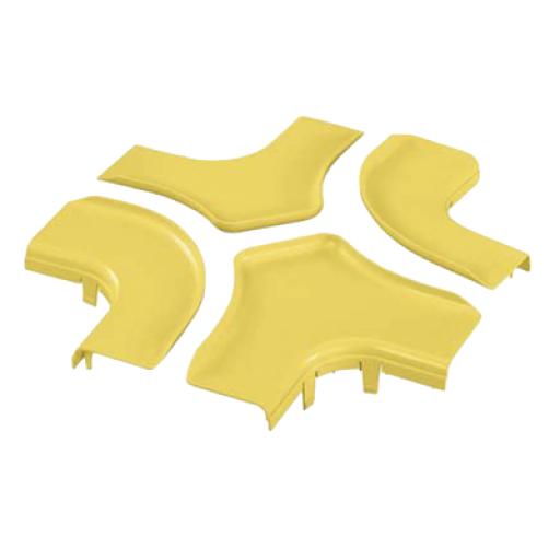 [PANDUIT_FRFWCSC6LYL] Panduit Tapa Para Accesorio de 4 Vías Horizontal FRFWC6X4LYL, Para Canaletas FiberRunner™ 6X4, Color Amarillo